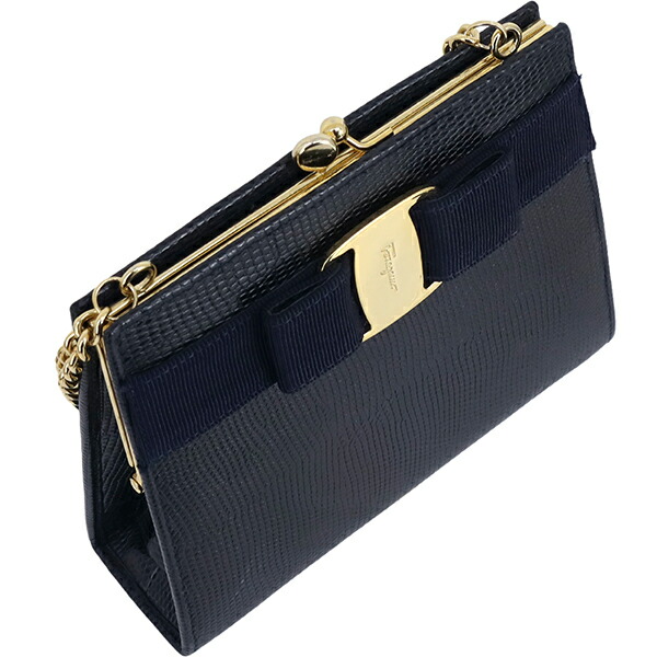 楽天市場】フェラガモ 2WAYバッグ ミニバッグ がま口 ヴァラ 型押し