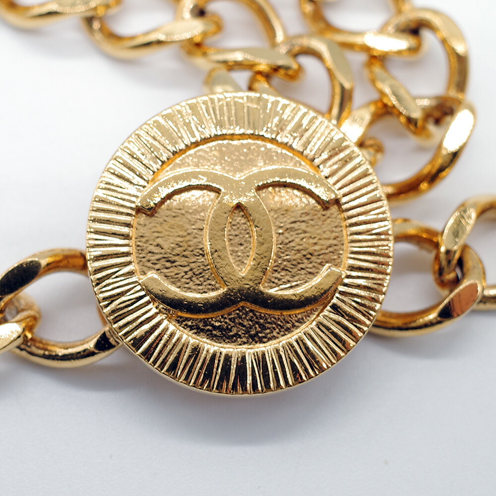 楽天市場】美品 CHANEL シャネル チェーンベルト ココマーク 1984