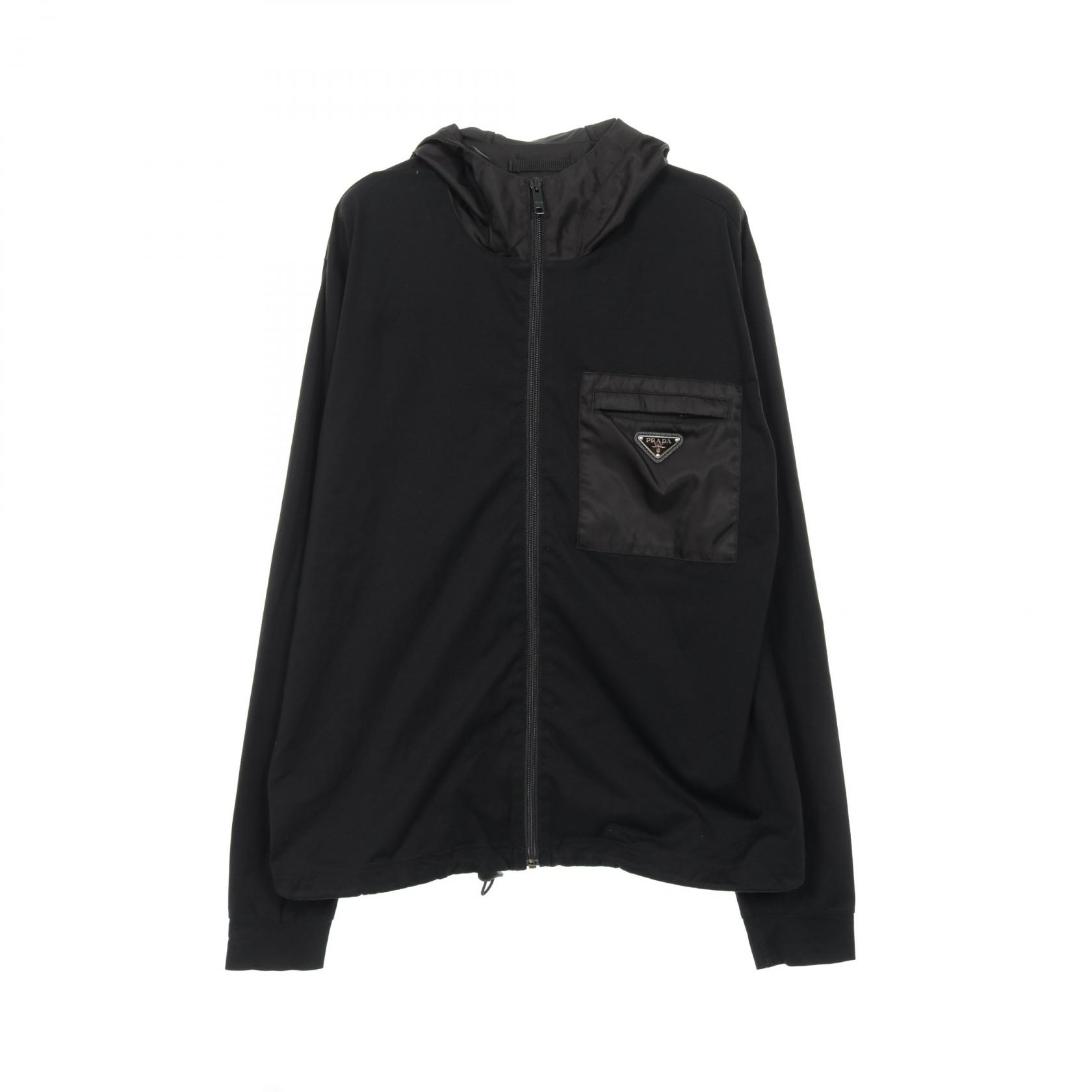 楽天市場】プラダ PRADA パーカー 衣料品 トップス コットン ナイロン