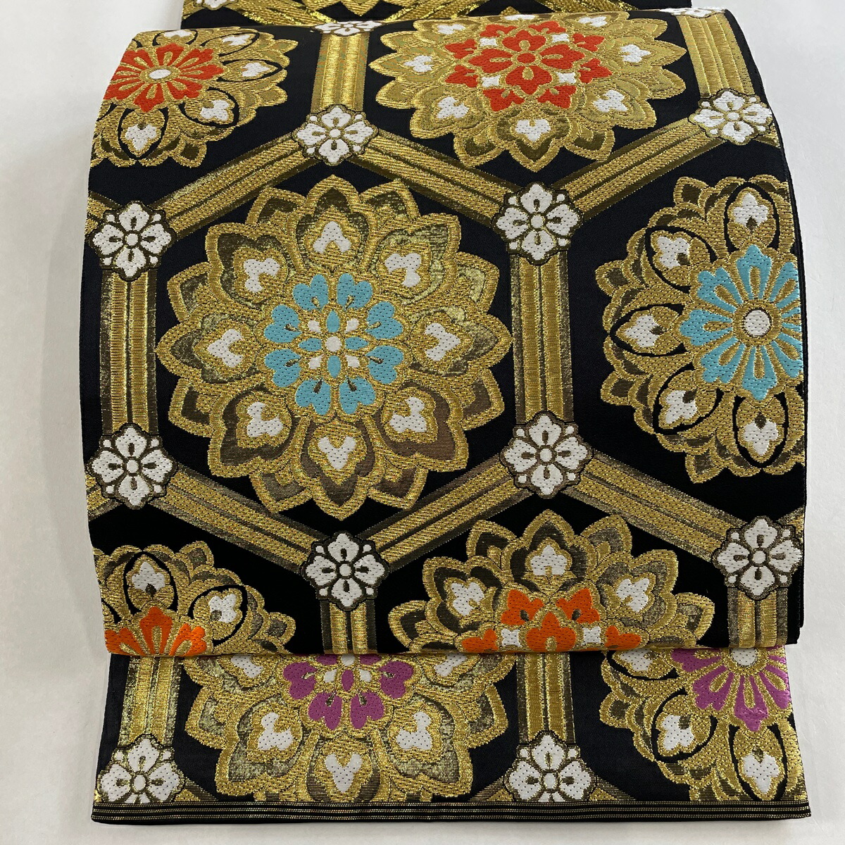 楽天市場】袋帯 美品 逸品 川島織物 落款あり 振袖向け 亀甲 華文 金糸