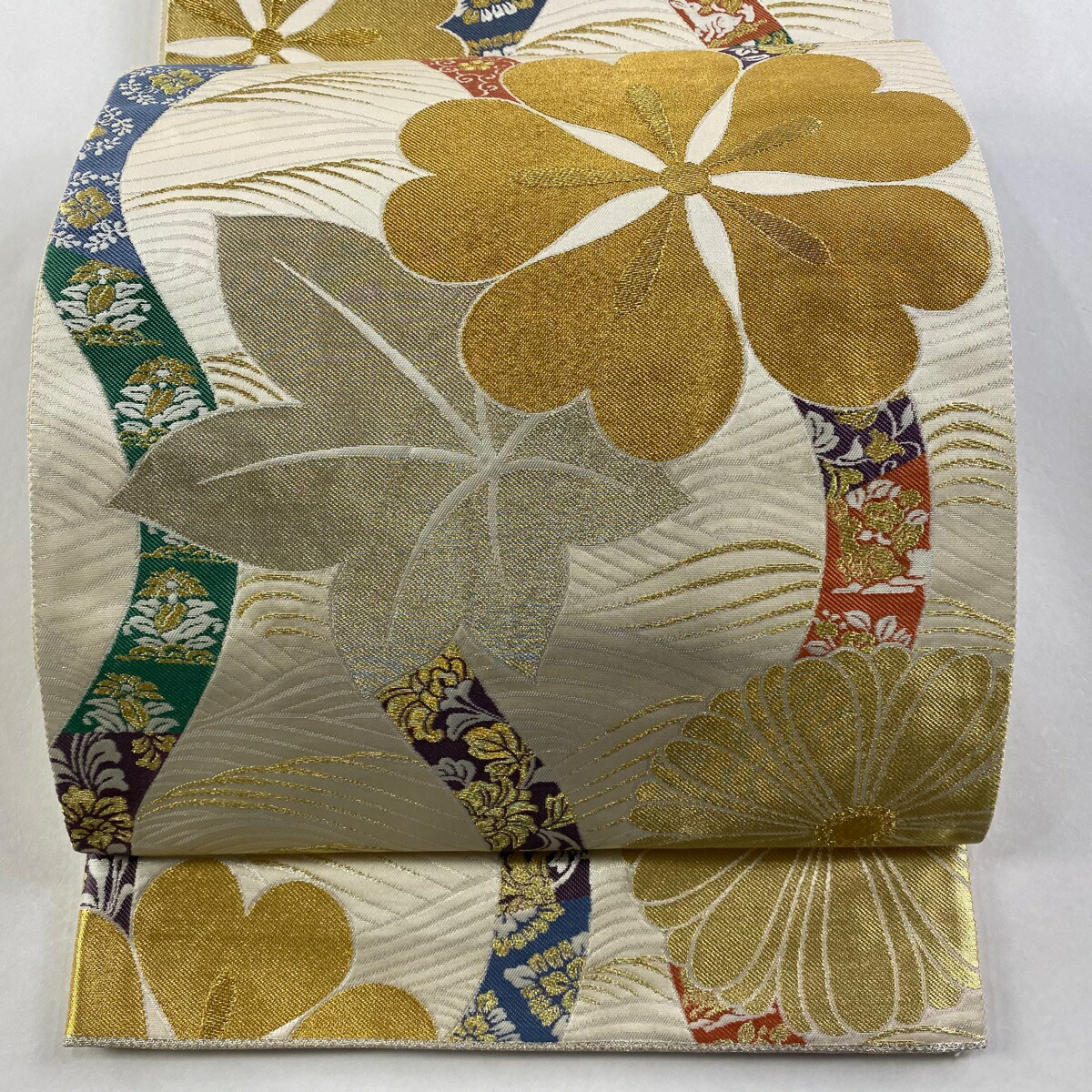 楽天市場】「京都西陣織：老舗 長嶋成織物」本金箔 几帳絢爛文 瀞金錦
