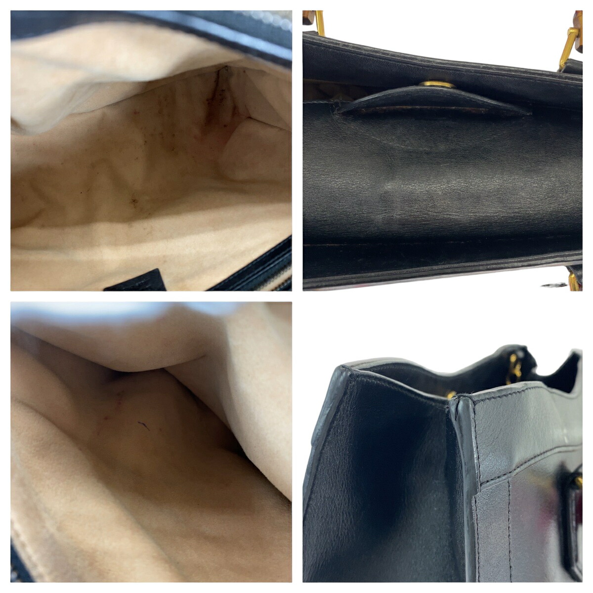 楽天市場】GUCCI グッチ バンブー ダイアナ ブラック 黒 ゴールド金具