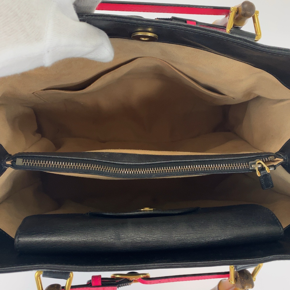 楽天市場】GUCCI グッチ バンブー ダイアナ ブラック 黒 ゴールド金具