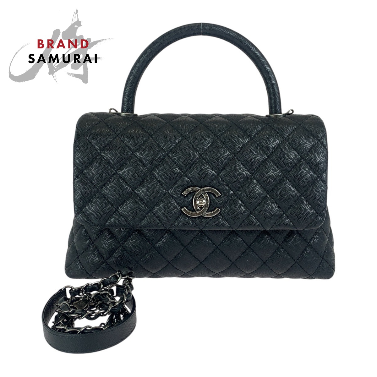 楽天市場】美品 CHANEL シャネル ココマーク ココハンドル29 ラージ