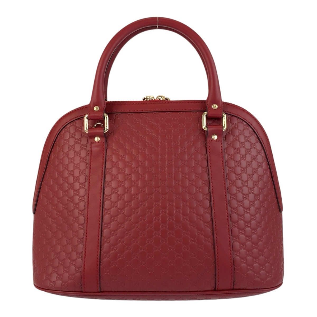 楽天市場】美品 GUCCI グッチ マイクログッチシマ レッド ゴールド金具