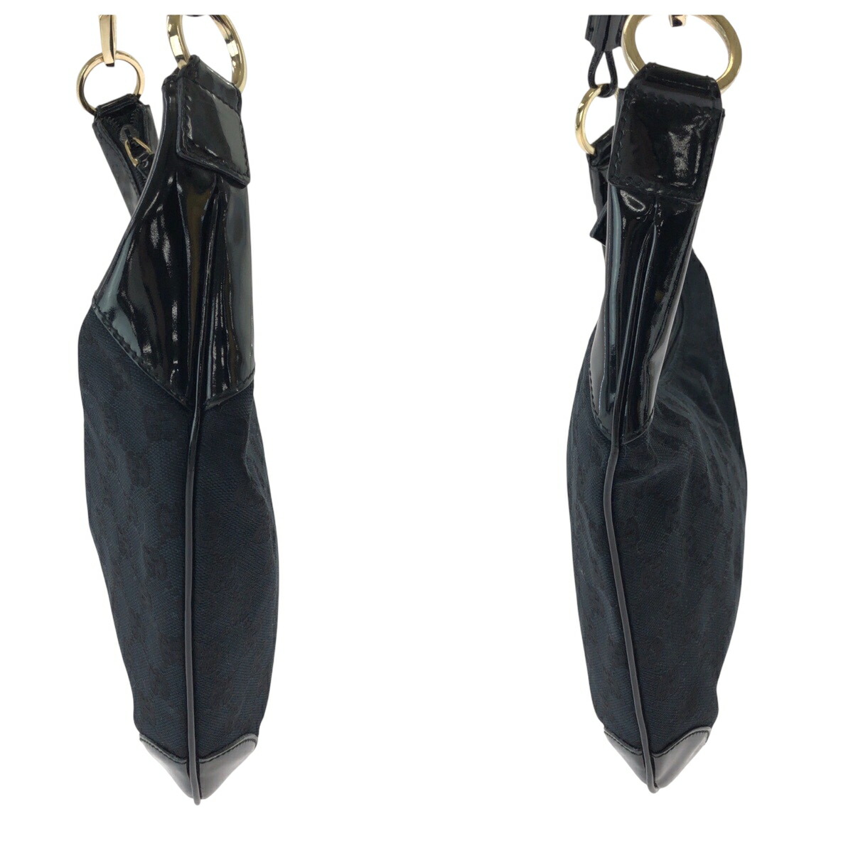 楽天市場】美品 GUCCI グッチ ブラック 黒 ゴールド金具 GGキャンバス