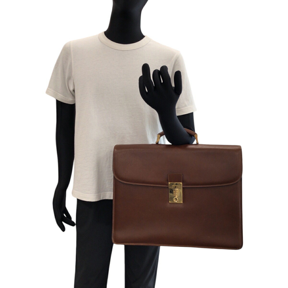 楽天市場】美品 PRADA プラダ ヴィンテージ サフィアーノ ブラウン