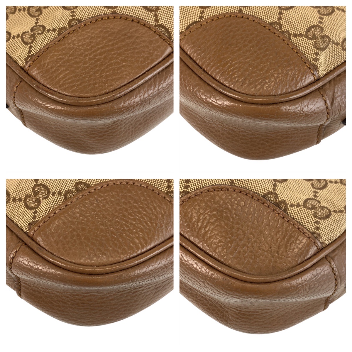 楽天市場】GUCCI グッチ ベージュ ブラウン ゴールド金具 GGキャンバス