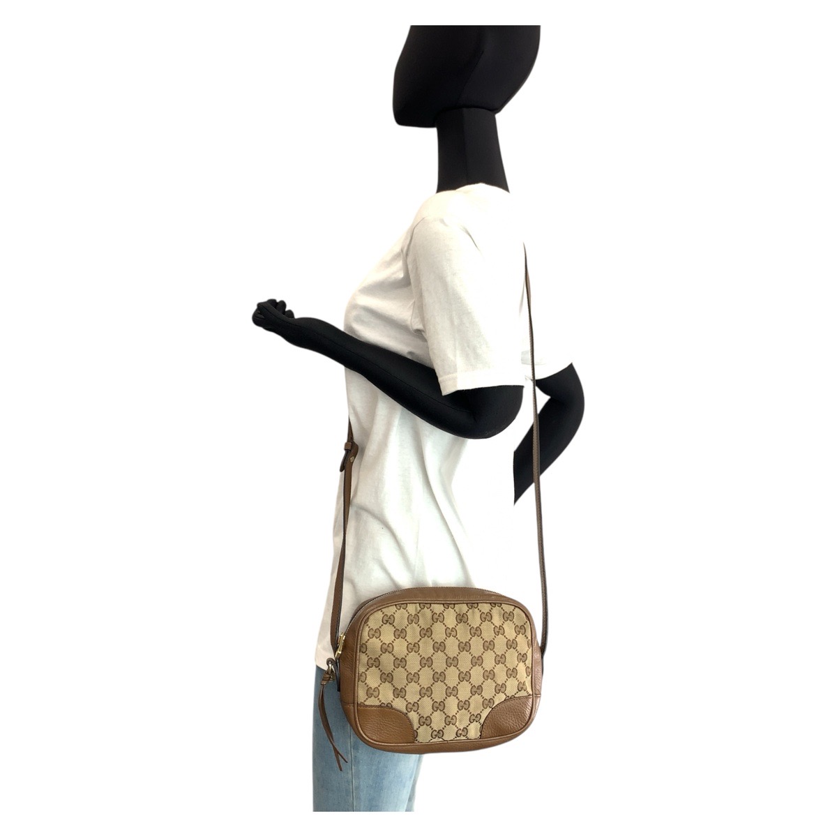 楽天市場】GUCCI グッチ ベージュ ブラウン ゴールド金具 GGキャンバス