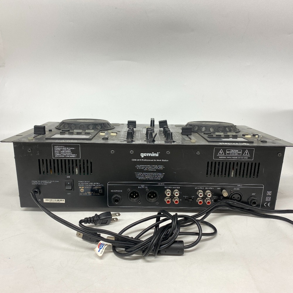 楽天市場】Gemini CDM-3610 DJ ワークステーション : BRANJE 楽天市場店