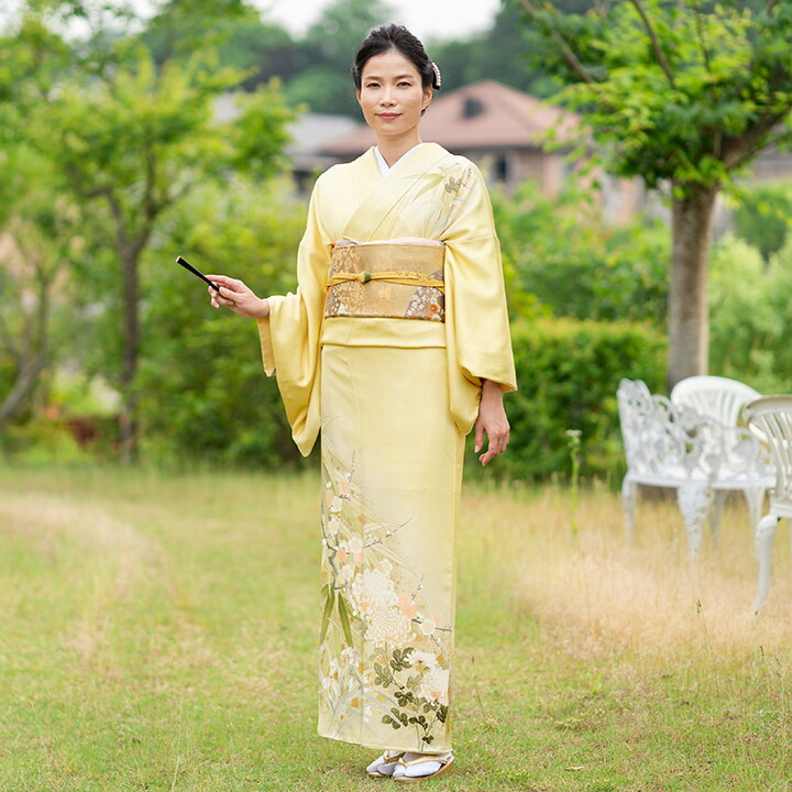 楽天市場】【レンタル】高級正絹 訪問着 フルセットレンタル訪問着 淡