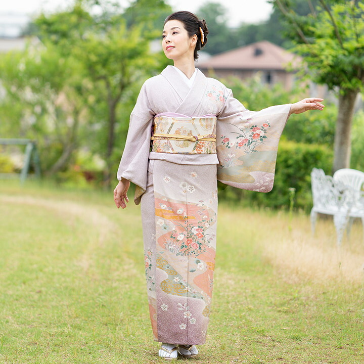 楽天市場】訪問着 藤色の通販