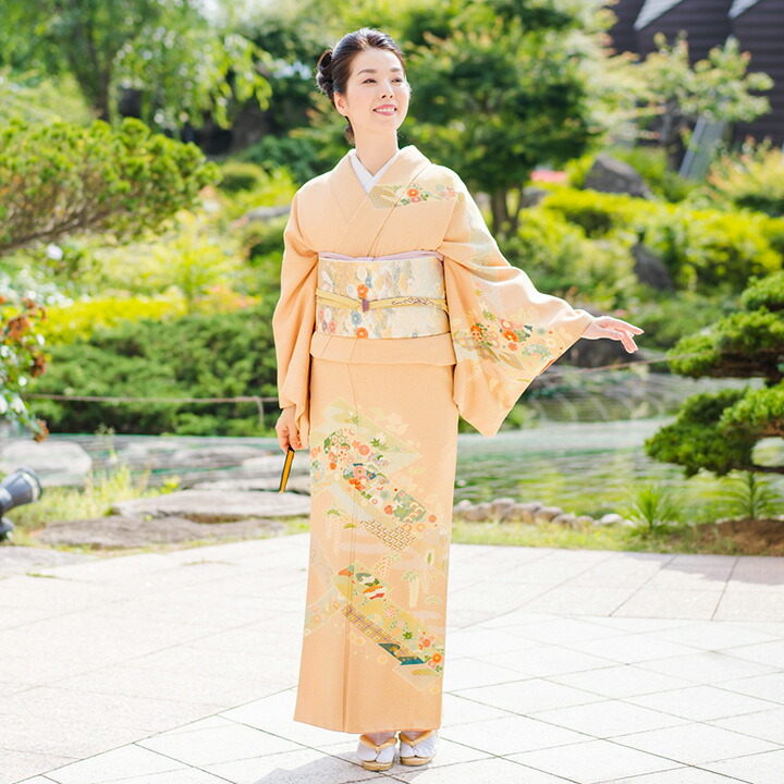楽天市場】【レンタル】高級正絹 訪問着 フルセットレンタル訪問着 一