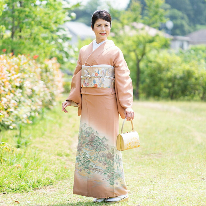 楽天市場】【レンタル 高級正絹 色留袖 フルセットレンタル】色留袖 緋