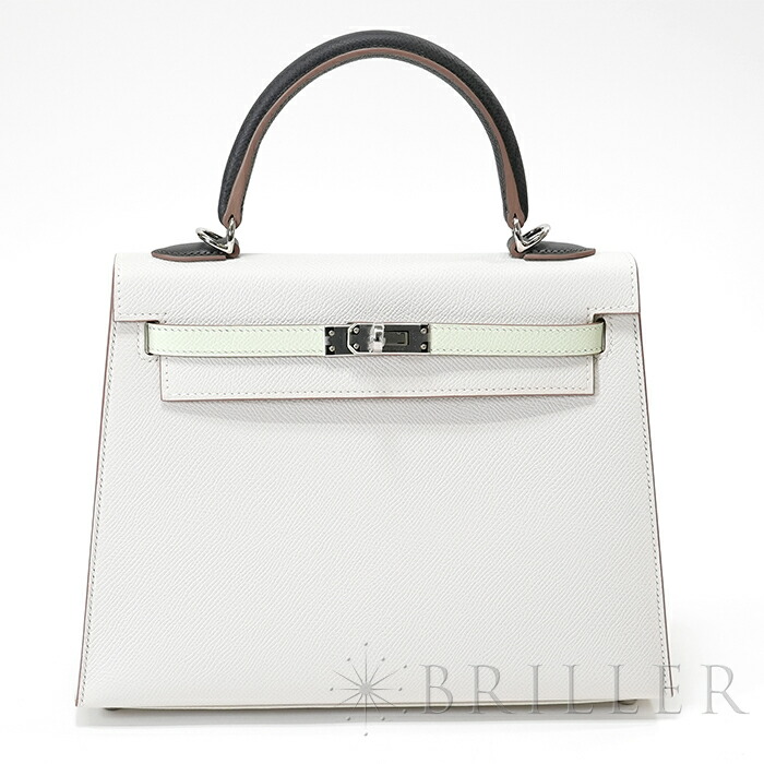 楽天市場】エルメス ケリー 25 トリコロール エプソン グリパール