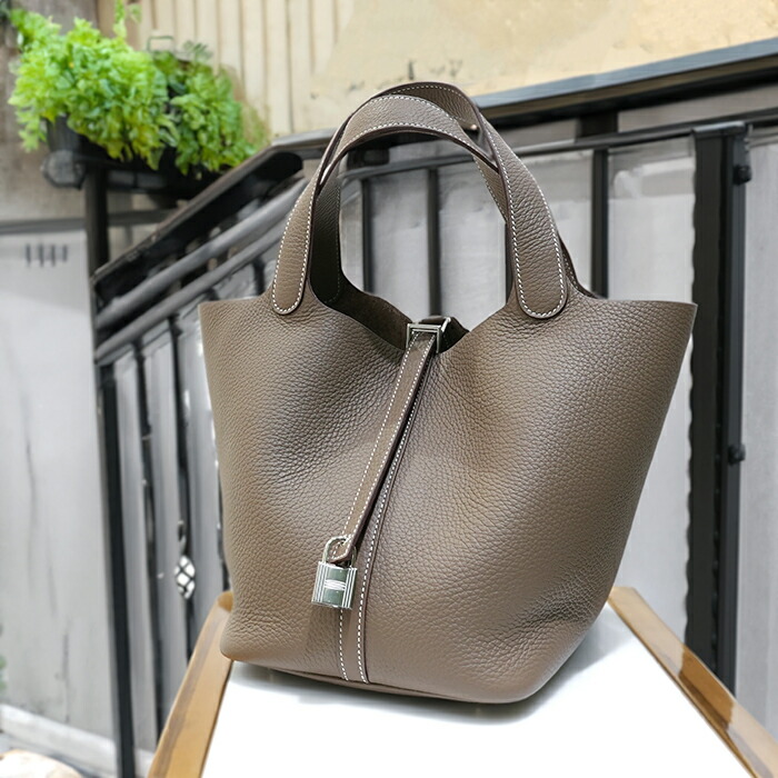 楽天市場】エルメス ピコタンロック MM クレマンス エトゥープ