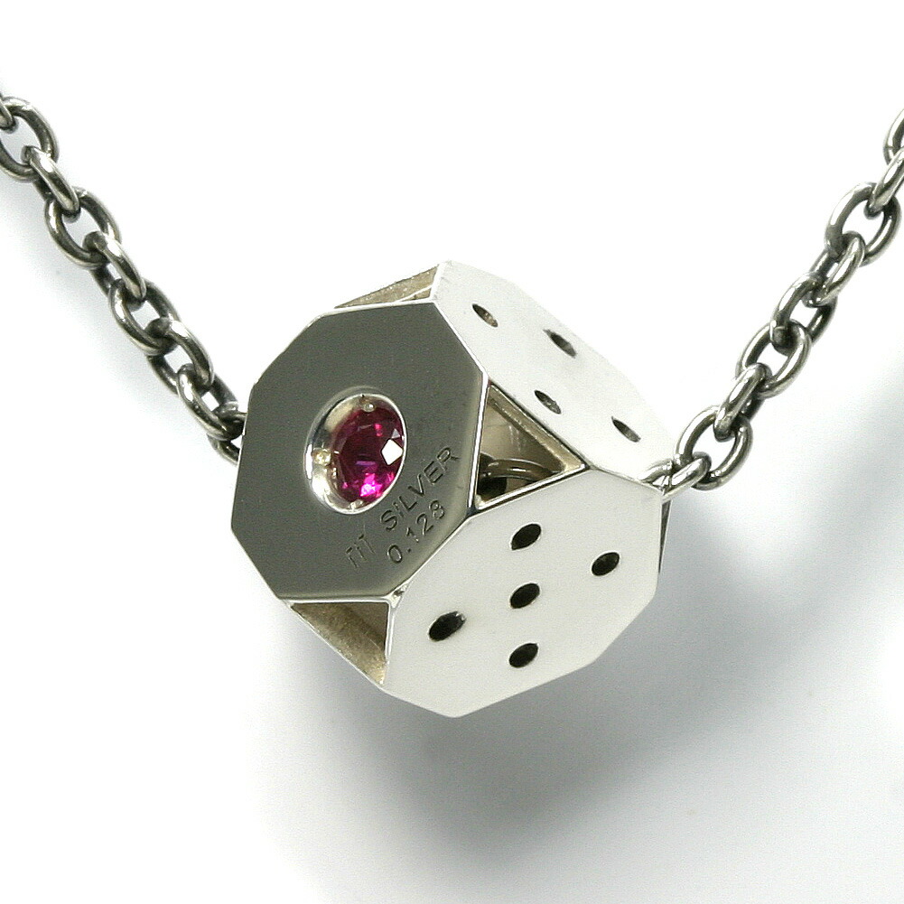 楽天市場】ダイス ネックレス メンズ ルビー&シルバー925 【MODEAL