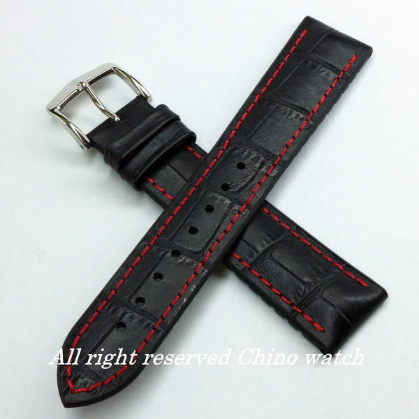 楽天市場】ヒルシュ 腕時計ベルト HIRSCH ジョージ ブラック（赤