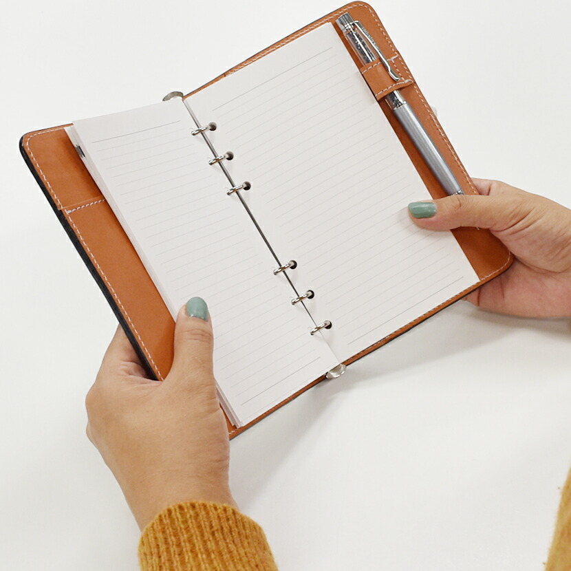 A*G様 未使用品 ROLEX レザー 手帳 スケジュール帳 キャメル ブラウン