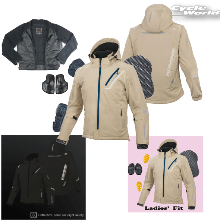 楽天市場】☆*【KOMINE】JK-579 プロテクトソフトシェルウィンター