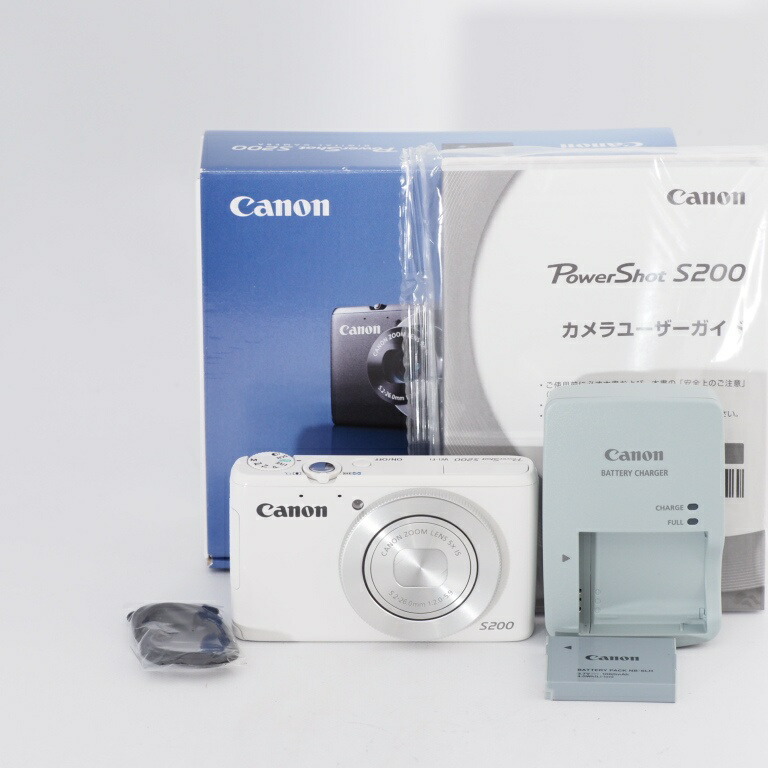 楽天市場】Canon キヤノン デジタルカメラ PowerShot S200 (ホワイト