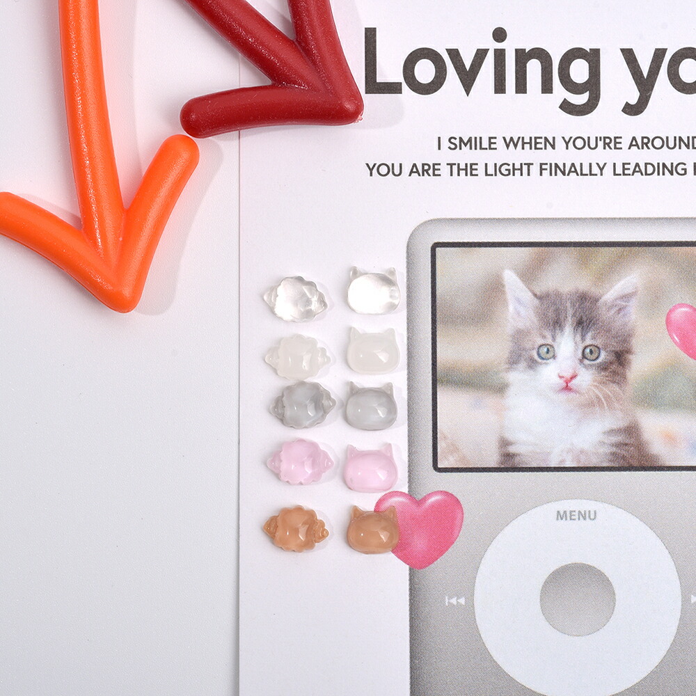 楽天市場】【セルフプロデュース】アニマル3Dパーツ VER2. 2ヶ入