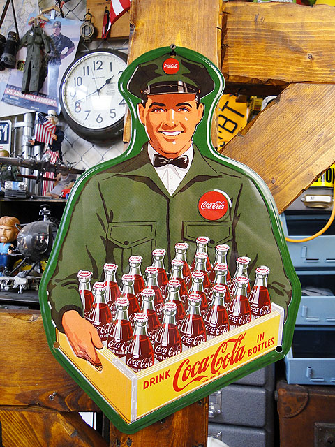 楽天市場】コカ・コーラブランド ミニティンサイン （デリバリーマン