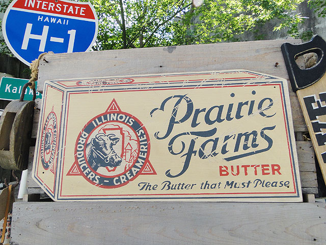 楽天市場】昔のアドバタイジング ウッドサイン （プレーリーファーム