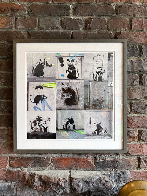 楽天市場】バンクシー アートフレーム （Rats Collection） 木製額付き