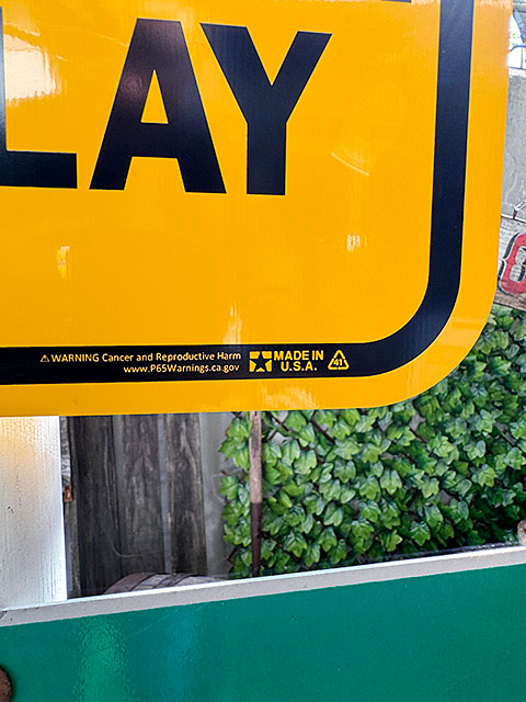 楽天市場】「スロー 子供が遊んでます」 アメリカン アルミサイン