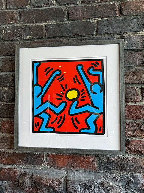 楽天市場】キース・ヘリング アートフレーム （Untitled,player） 木製