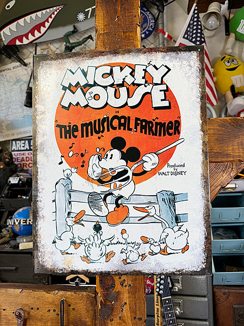 楽天市場】ディズニー クラシックミッキー ブリキ看板 （THE MUSICAL