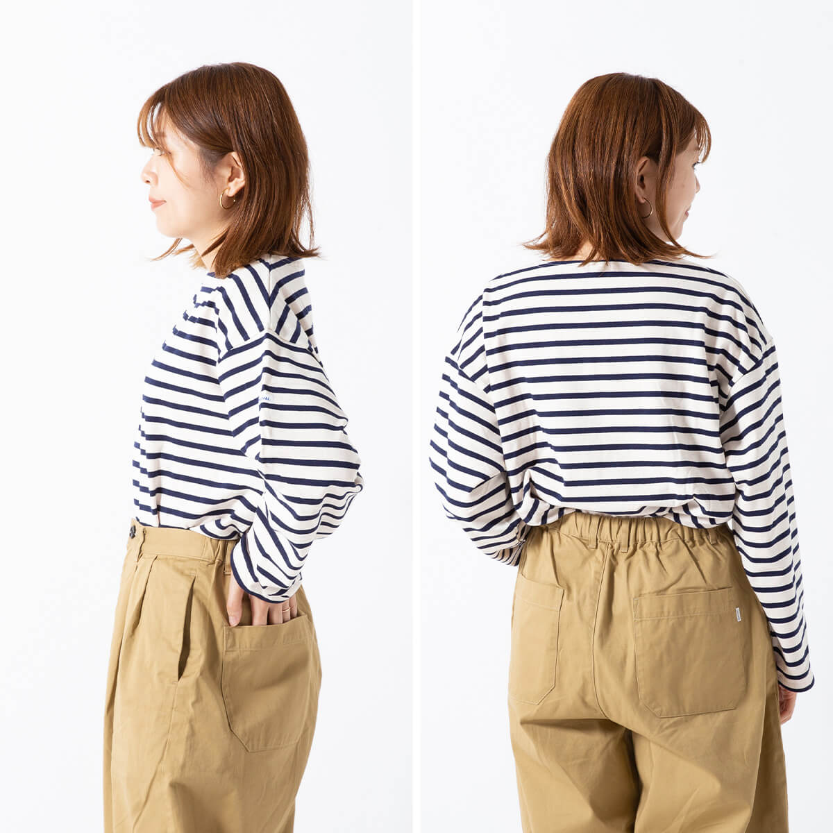 楽天市場】オーシバル ボートネックL/Sショートプルオーバー