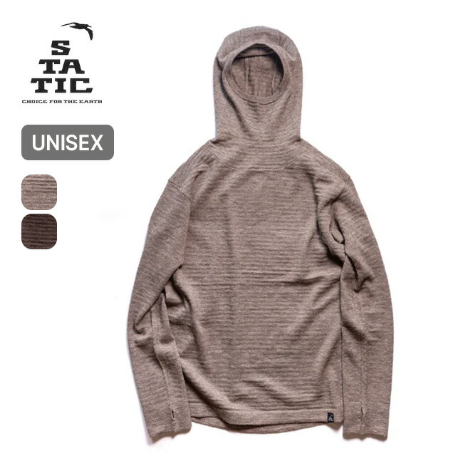 楽天市場】スタティック ヤクブリーズプルオーバーSTATIC YAK BREEZE