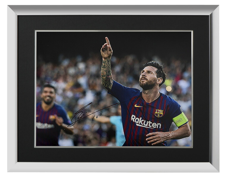 楽天市場】リオネル・メッシ 直筆サインフォト FC バルセロナ UEFA