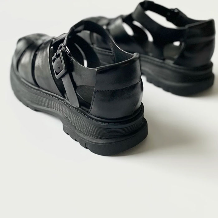 楽天市場】マナ MANA ストラップサンダル レディース 本革 牛革