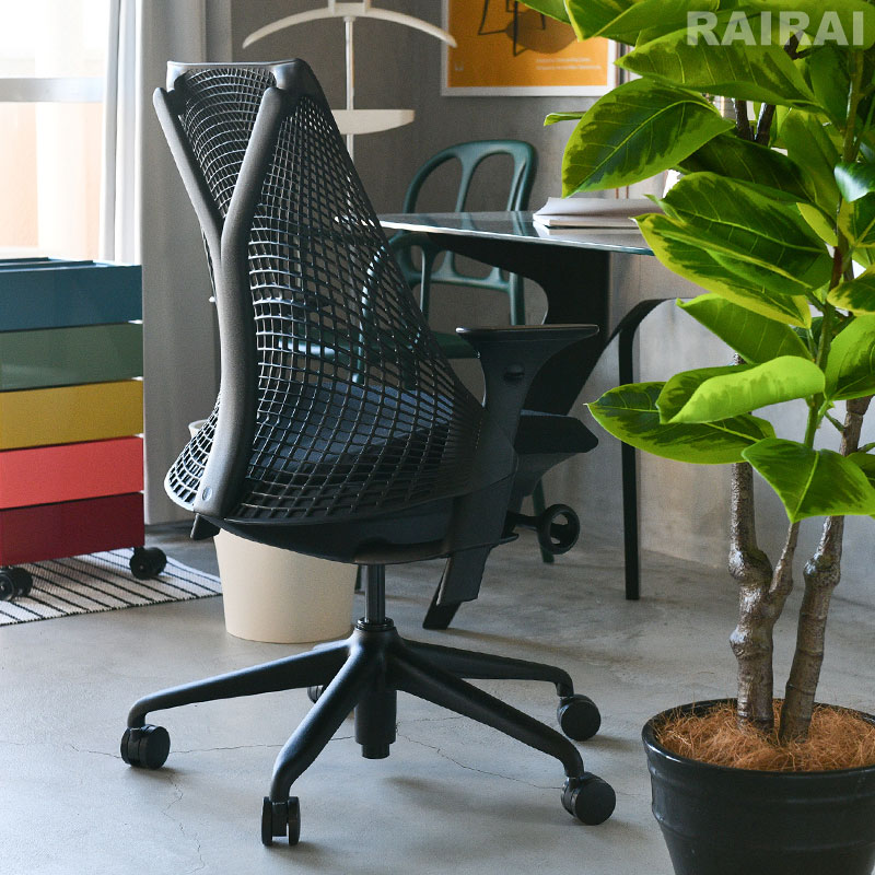 楽天市場】ハーマンミラー セイルチェア ブラック ホワイト フォグ BB