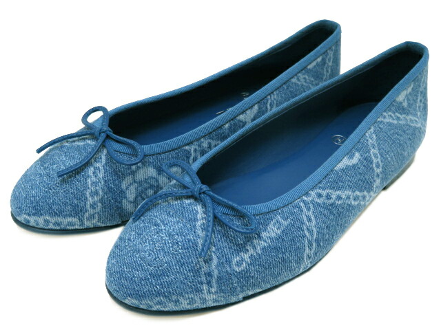 楽天市場】CHANEL バレリーナ フラットシューズ G02819 プリント