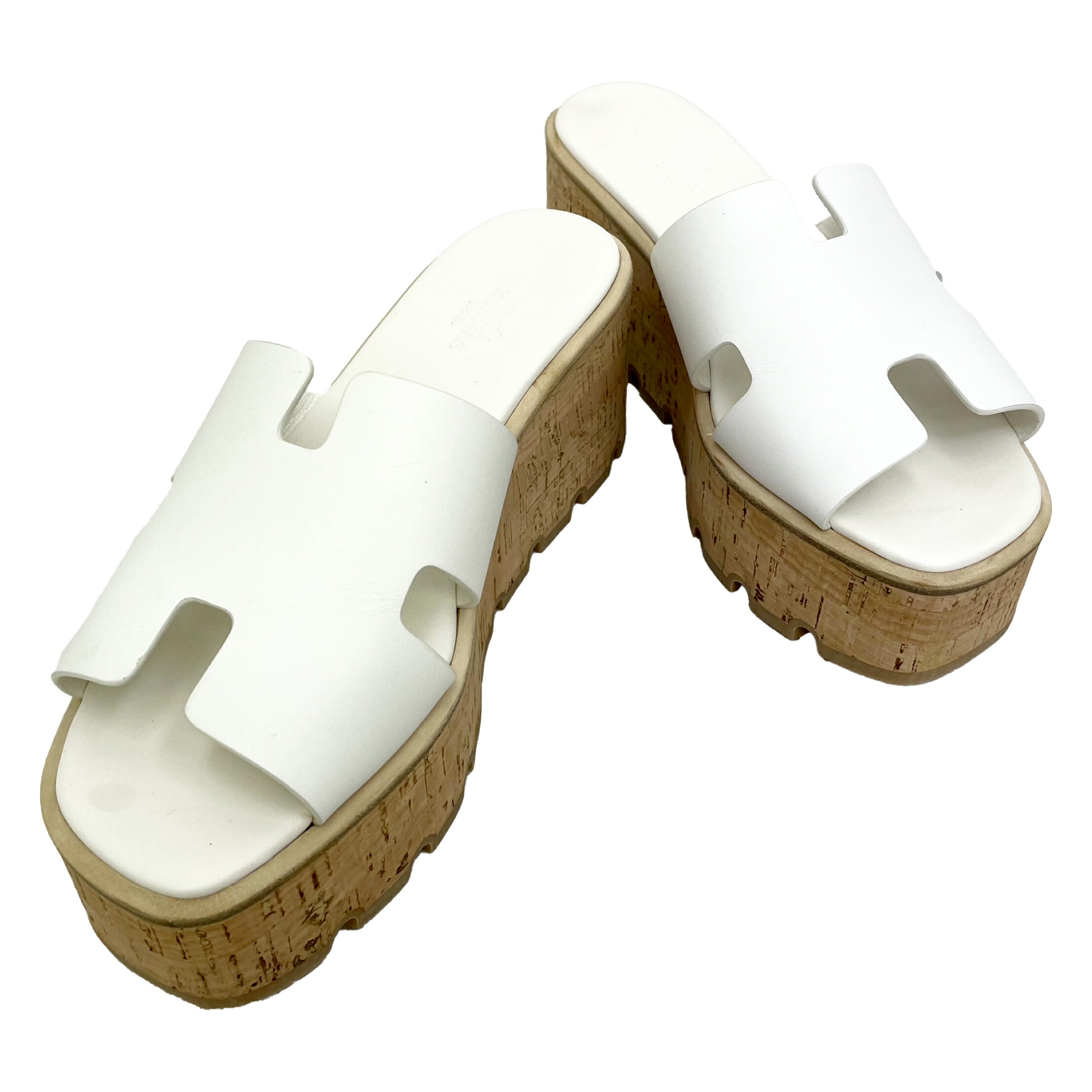 楽天市場】HERMES エルメス サンダル エズ30 SL221026Z ホワイト