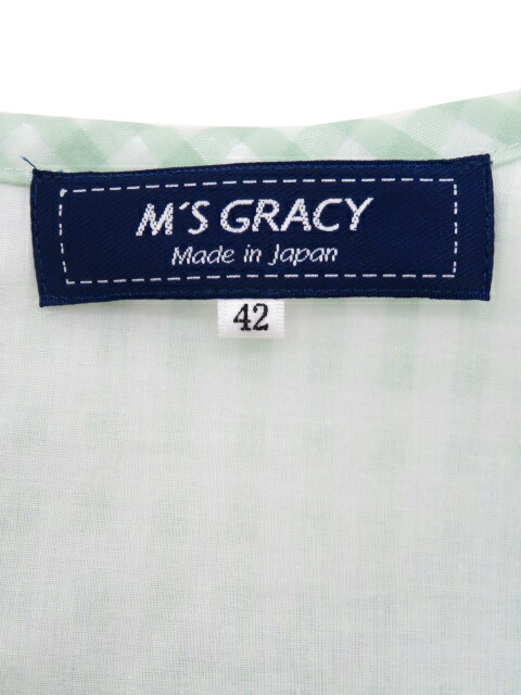 楽天市場】M's GRACY シアーギンガムチェック ワンピース