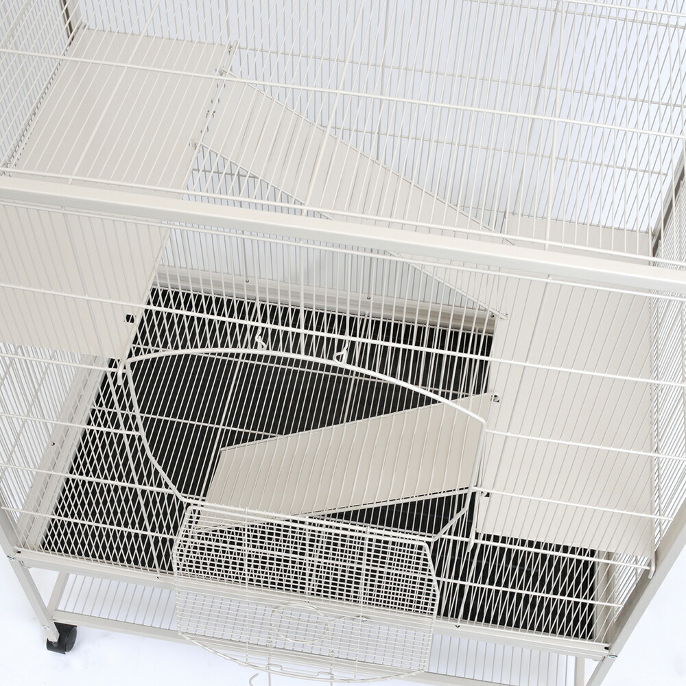 楽天市場】アウトレット品 3階建て広々ケージ ホワイト 組立確認済