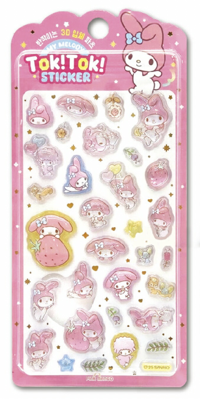 楽天市場】サンリオ TOK! TOK! ステッカー 1+1 全5種 5枚セット 送料