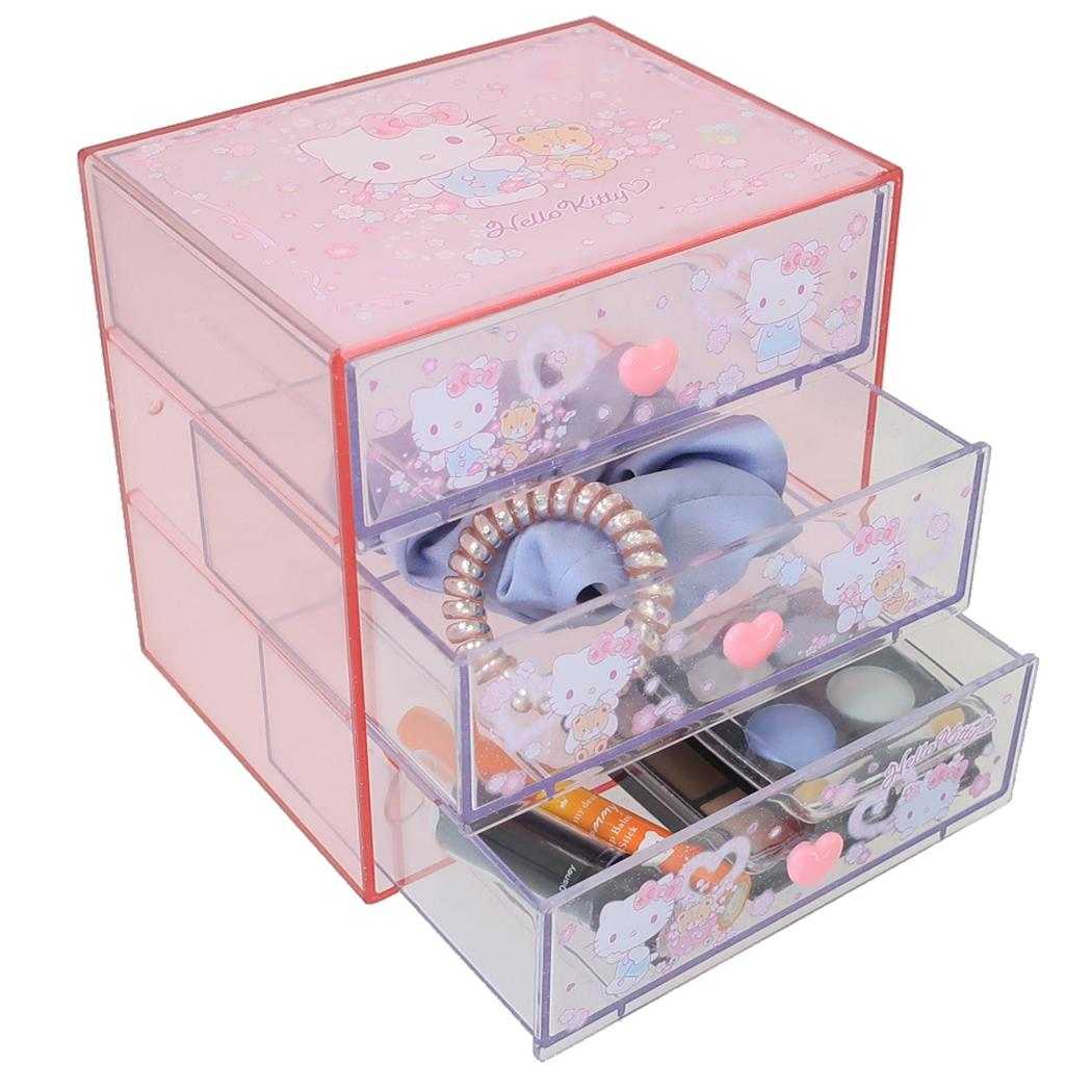 楽天市場】【ポイント10倍 & クーポン！】ハローキティ 卓上収納 3段