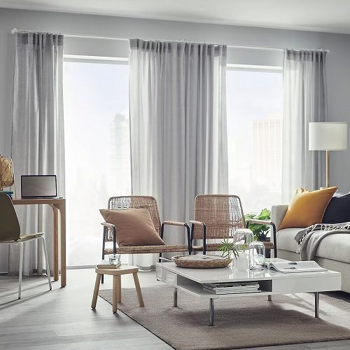 楽天市場】IKEA イケア ラグ パイル短 ライトグレー 133x195cm