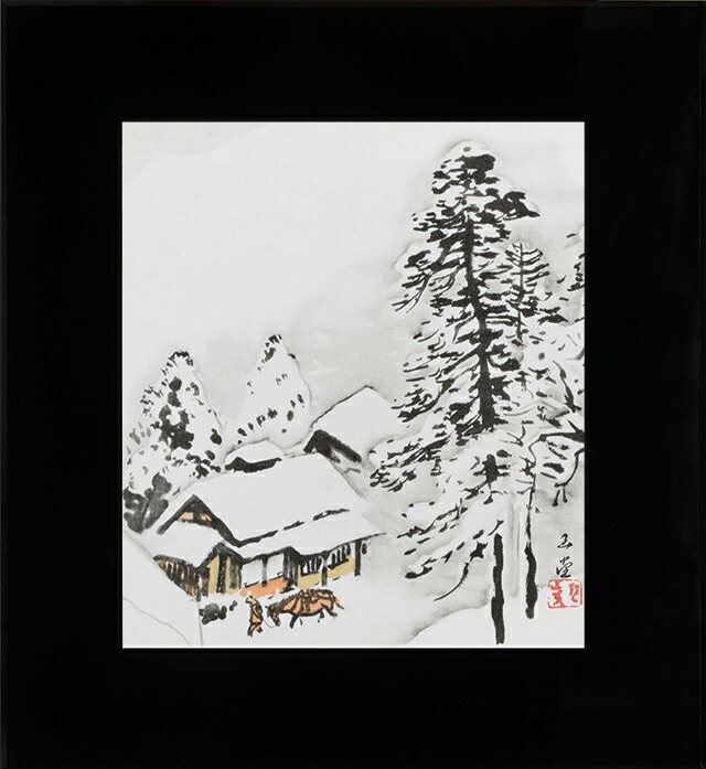 絵画 冬の風景画 引き取り限定 絵画冬の風景画引き取り限定