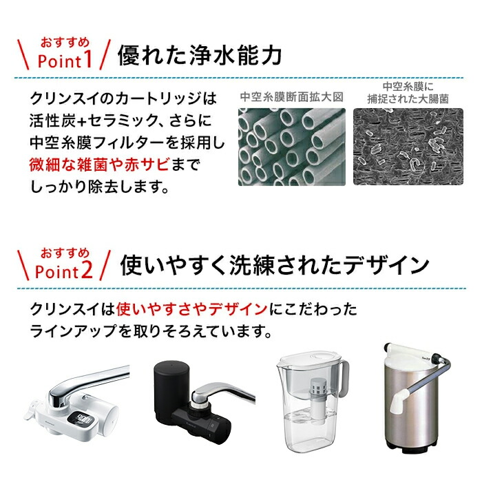 楽天市場】【TVCM公開中】クリンスイ 蛇口直結型 浄水器 カートリッジ