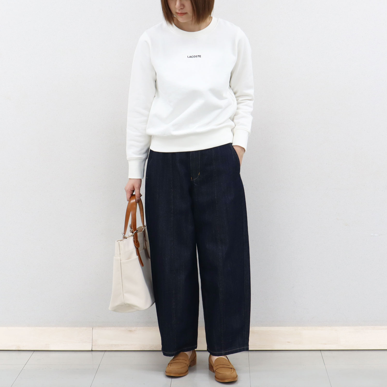 楽天市場】34-38 ラコステ ロゴステッチ 後ろワッペン クルーネック