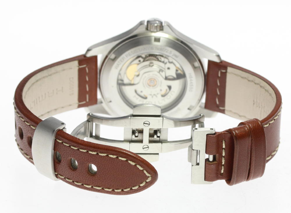 楽天市場】☆美品【HAMILTON】ハミルトン カーキ キング デイデイト