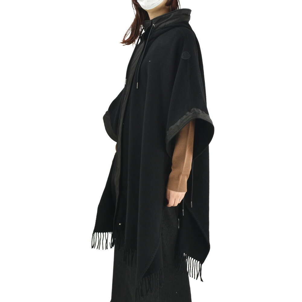楽天市場】モンクレール ポンチョ レディース ケープ フリンジ フード