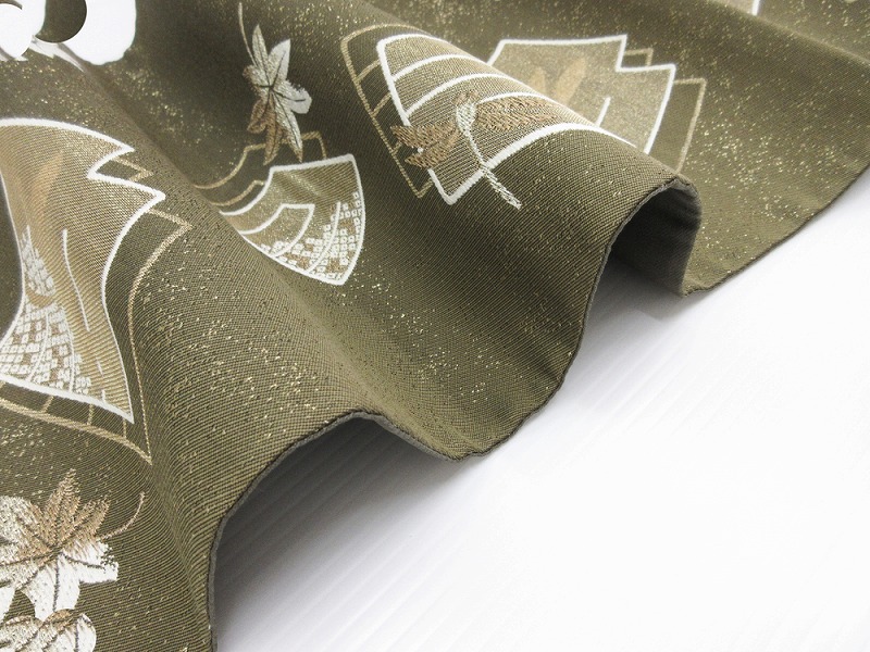 楽天市場】袋帯 すかし織 海松色 吉祥文様 源氏香 御仕立上り(3166